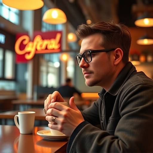 Imagen del spot publicitario para 'Caf茅 Central', mostrando a una persona disfrutando de una taza de caf茅
